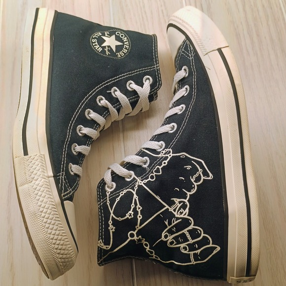 Converse‎ Hi Top Millie Bobby Brown Madison Black Womens 9.5, Mens 7.5 Rare - Picture 2 of 8